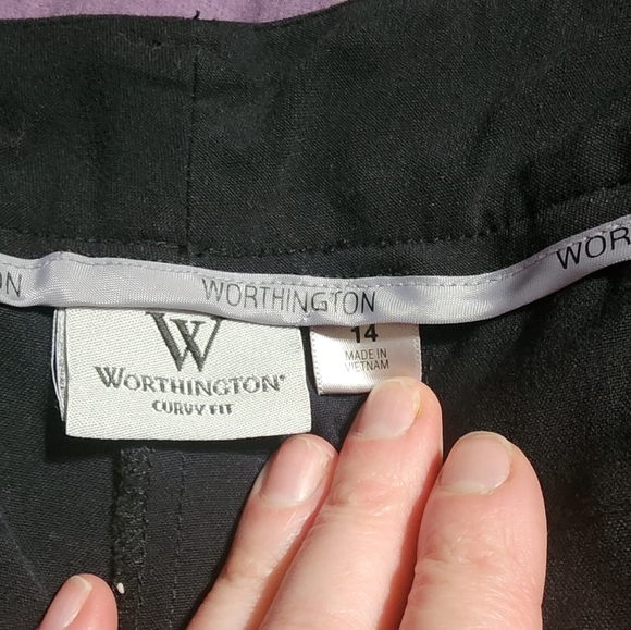 Womens worthington curvy fit slacks - Picture 2 of 3